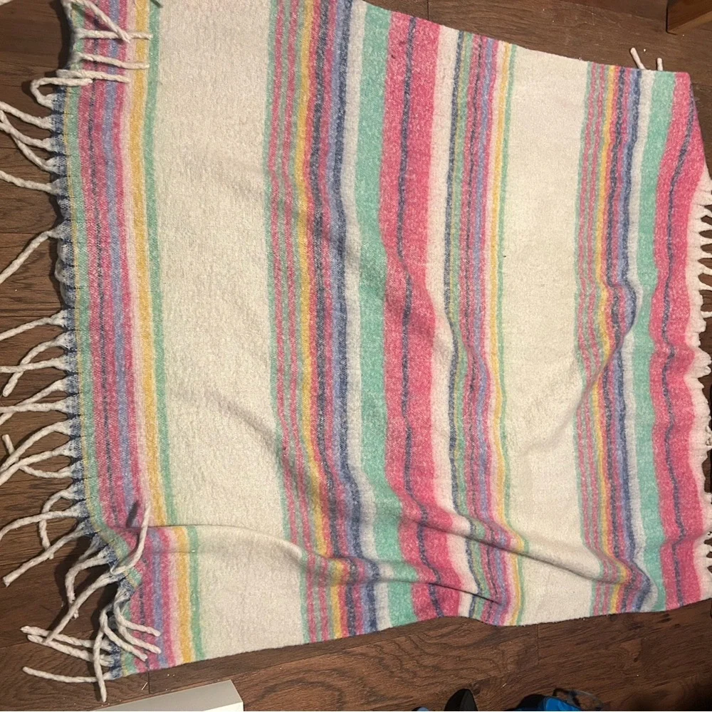 Free People Skye Stripe Fringe Throw, 50